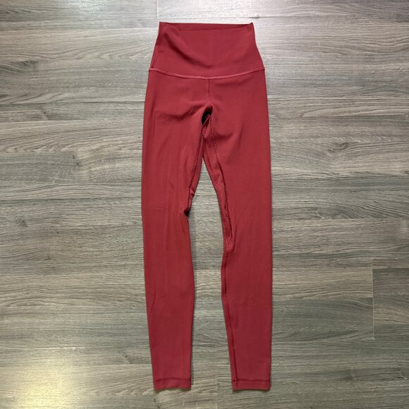 Lululemon Women's Align High-Rise Pant 28" - Dark Red - Picture 3 of 11